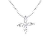 Flower Silver Necklaces SPE-5821